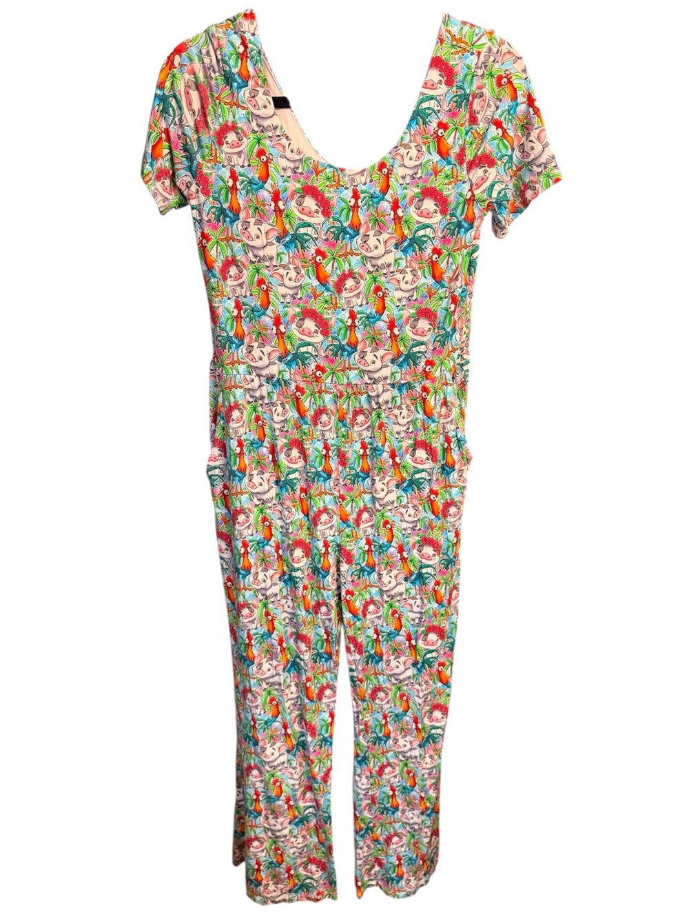 Secret Stock Reserve LUXE Moana Bamboo Wide Leg Jumpsuit Romper, size Small
